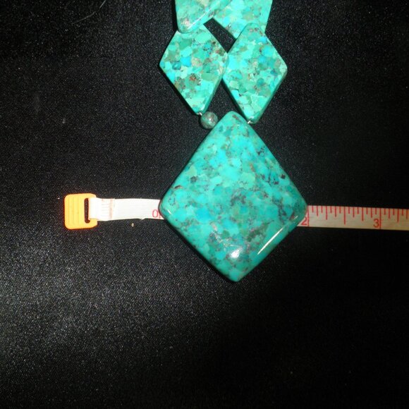 Jay King Sterling Silver Misty Mountain Modernist Turquoise Necklace - Picture 8 of 9